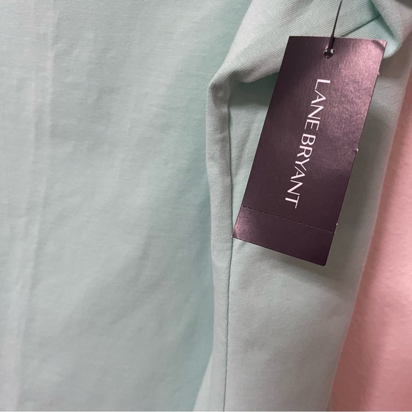 NWT Lane Bryant Plus Size Mint Green Cami Tank Top Cotton Blend 22/24 - Picture 4 of 7